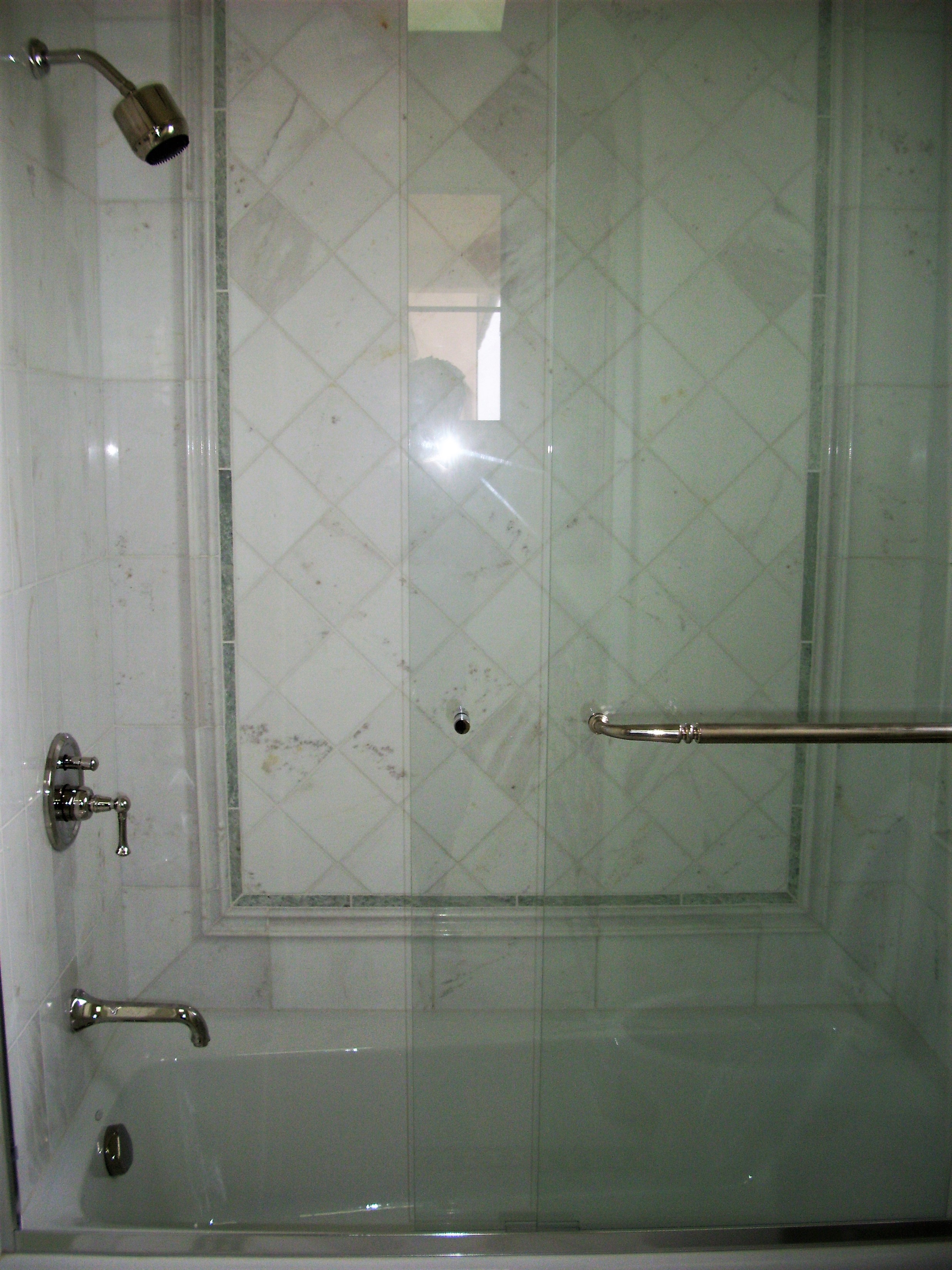 custom shower design. mosaic
