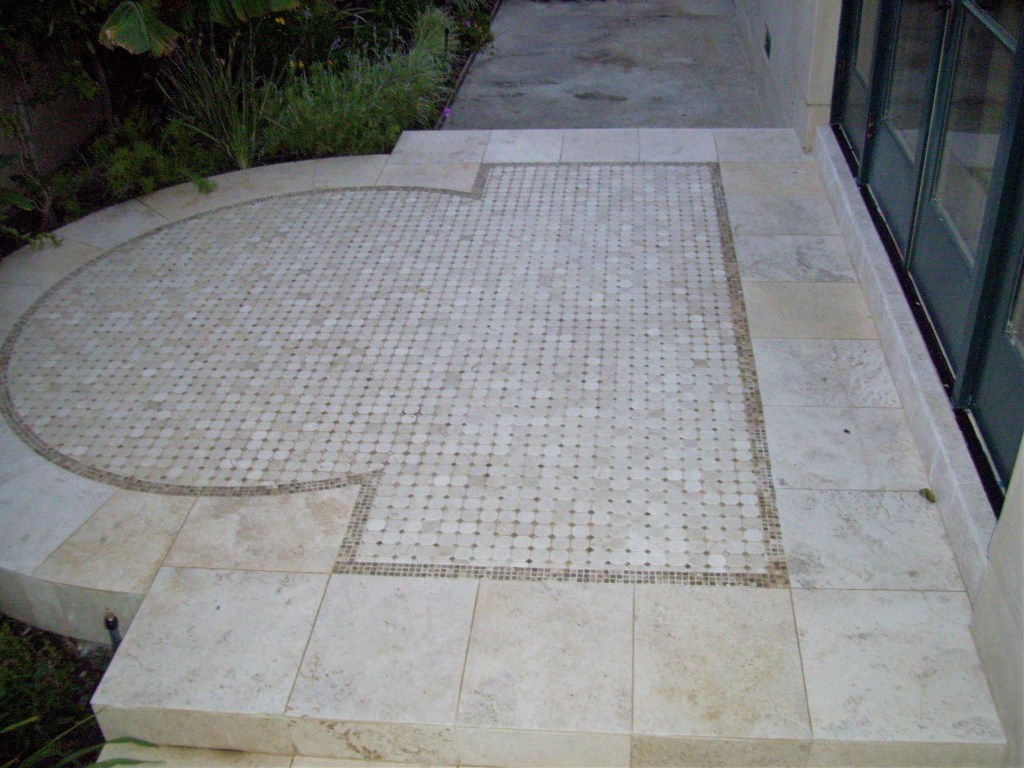 exterior design, natural stone, mosaic 