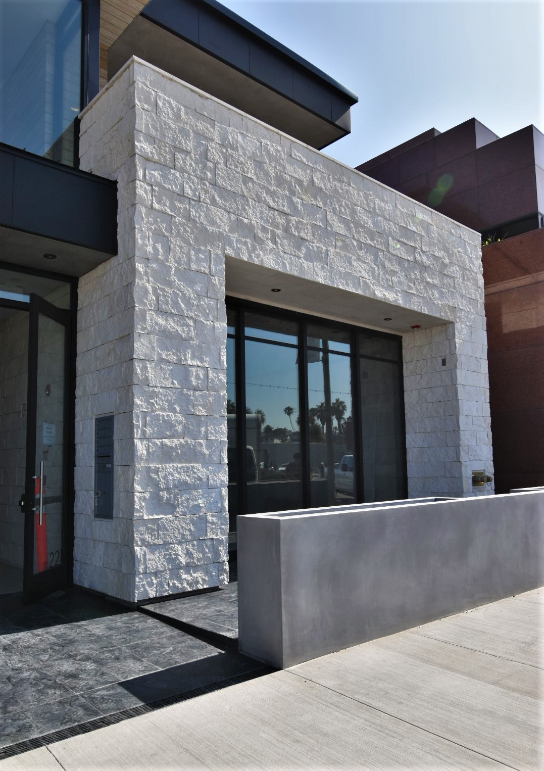 Exterior design, commercial work, brick