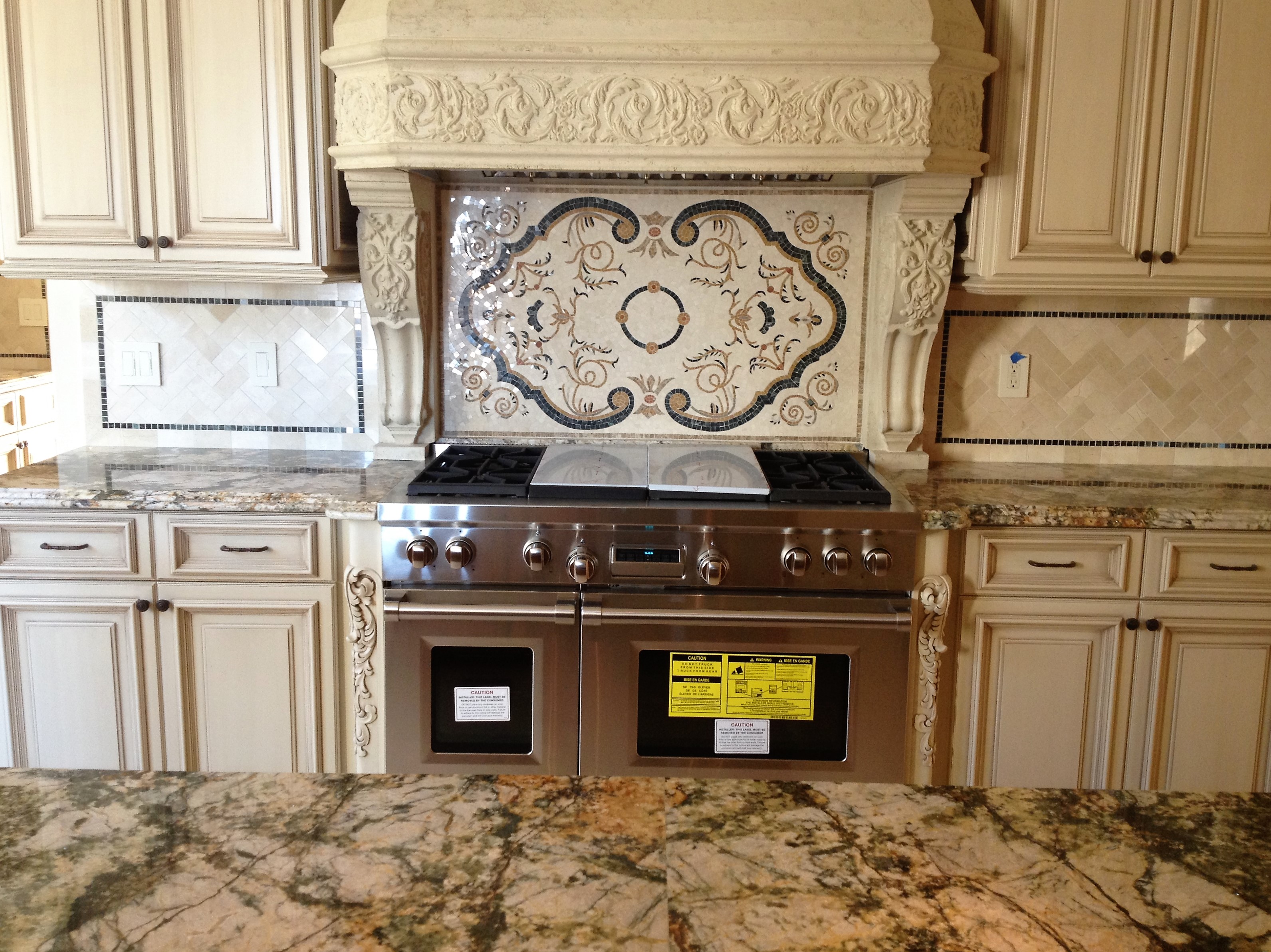 Kitchen back splash, counter tops, natural stone, granite, marble