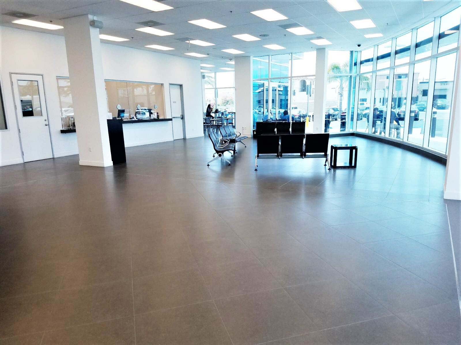 commercial work, tile floor